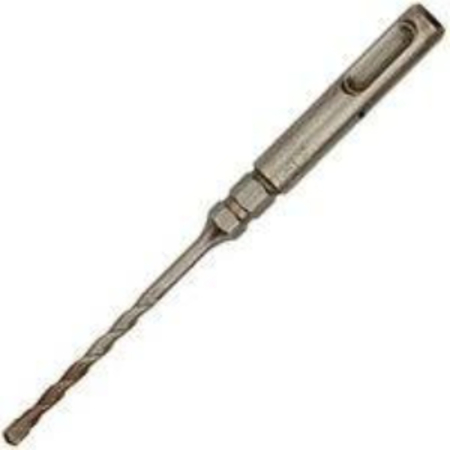 Hammer Drill Bit With 14 In Hex  532 In Dia  7 In Oal  Spiral Flute  2flute