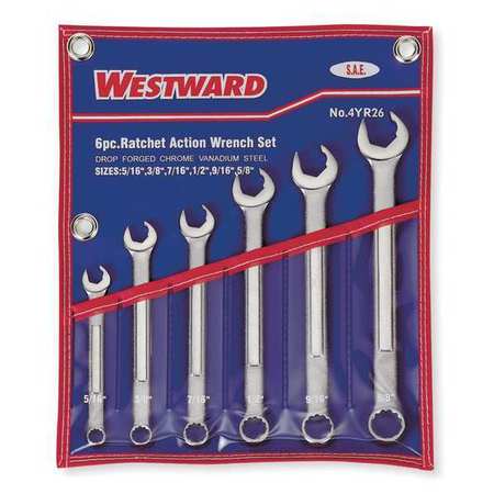 Combo Wrench Set ratchet Oe 8-14mm 6 Pc