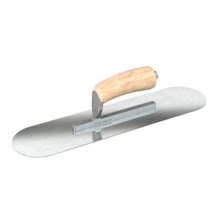Razor Stainless Steel Pool Trowel - 18 X 4-1/2 With Camel Back Wood Handle