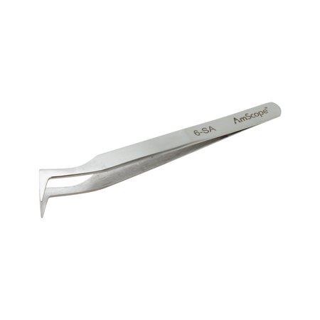 High Precision 4 3/4 In. Angled Fine Tip Tweezers