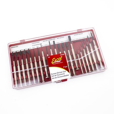 Wrench And Screw Driver Mini Hobby Tool Set 21 Pieces  12pk