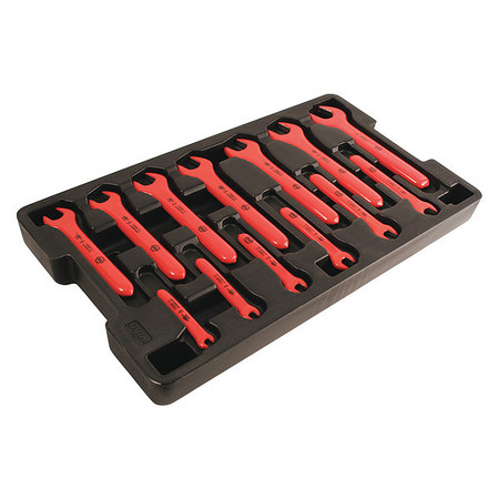Insulated Open End Wrench Set metric