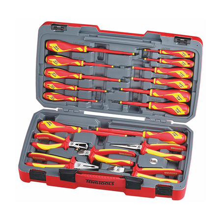 Tv18n - 18 Piece Pliers And Screwdriver 1000 Volt Tool Set