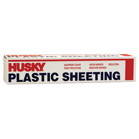 10 X 100 Clear Husky 6-mil Low Density Plastic Sheeting