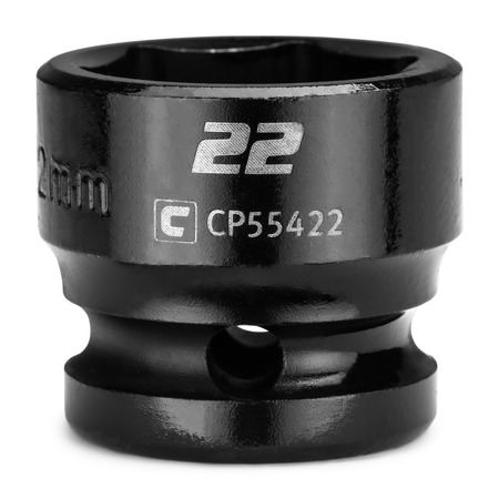 1/2 In Drive 22 Mm 6-point Metric Stubby Impact Socket