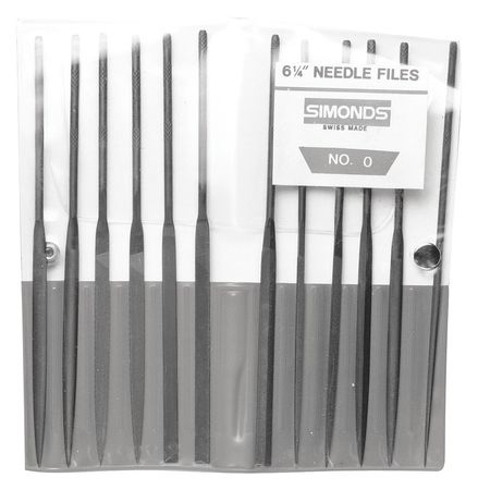 Needle File Set 6-1/4in.l swiss natural