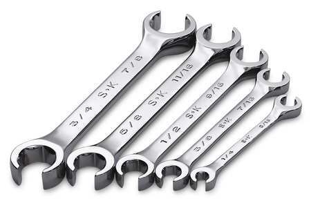 Flare Nut Wrench Set 5 Pieces 6 Pts