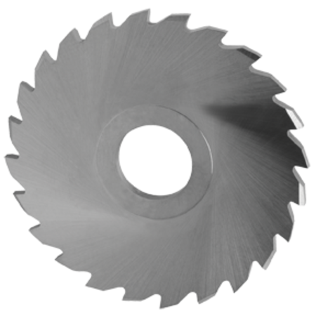 2.75-in Diam. Slitting Saw  0.04-in Thick  1-in Id  60 Teeth Alternate Tooth Chamfer  Double Concavity  1.500-in Hub