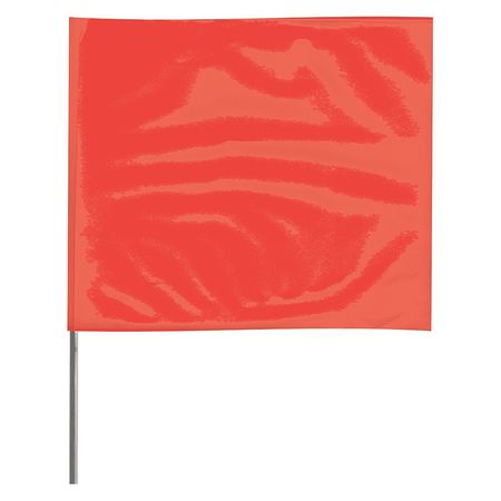 Marking Flag fluor Red blank vinyl pk100