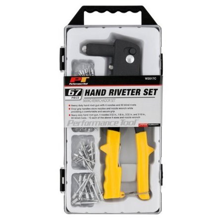 67-pc Hand Riveter Set Rivet Gun w2017c