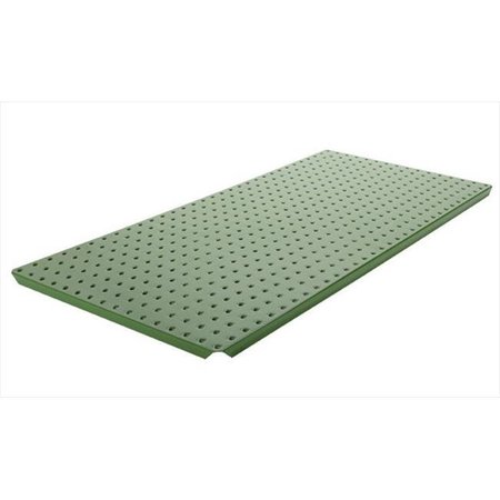 Alligator Board Algbrd16x32ptd-grn Green Powder Coated Metal Pegboard Panels With Flange - Pack Of 2