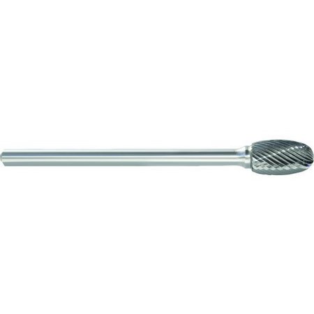 Carbide Burr  General Purpose Long Shank  Series 597  38 Head Dia  58 Length Of Cut  Oval Shap