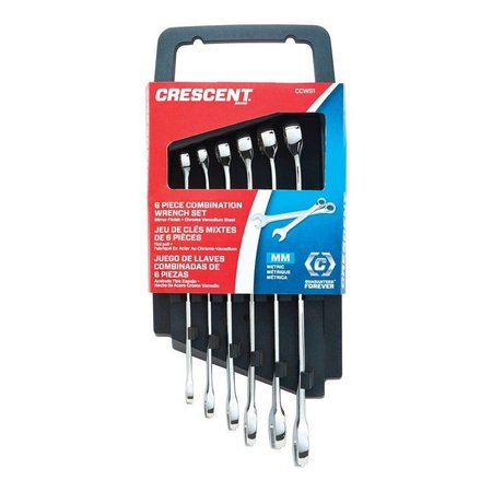 Crescent 12 Point Metric Combination Wrench Set 9.5 In. L 6 Pk
