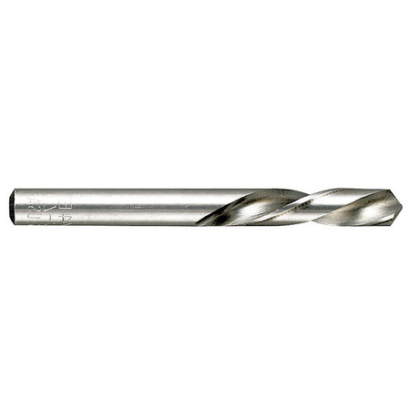 Screw Machine Drill Bit  1/4 In Size  118  Degrees Point Angle  High Speed Steel  Bright Finish