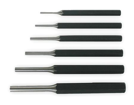 Pin Punch Set 3/32 To 5/16 In 6 Pc