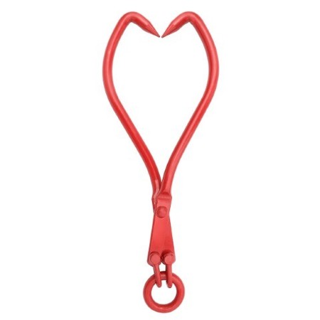 1912 Nature Spring | Skidding Tongs With Ring | 16 Inch | Red