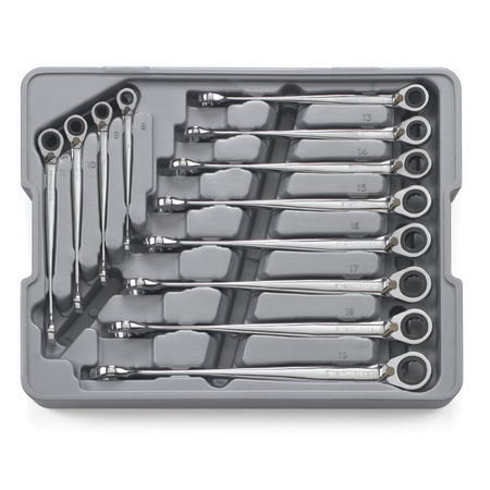 12 Pc. 12 Point Reversible Xl X-beam?�� Ratcheting Comb Met Wrench Set