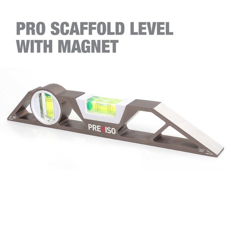 Prexiso 250mm (10) Scaffold Level W/magnetic Base  Aluminum Const