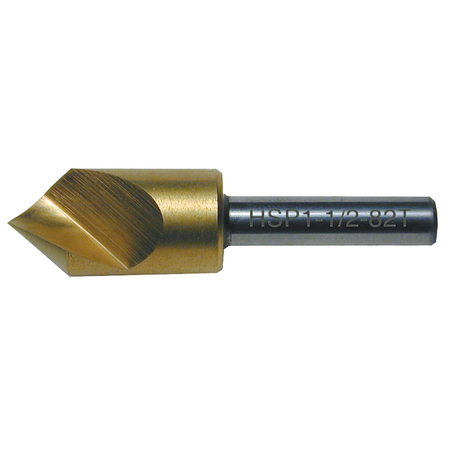 18 Dia 60 Deg  Single Flute Tin Coated Premium M42 Cobalt Countersink