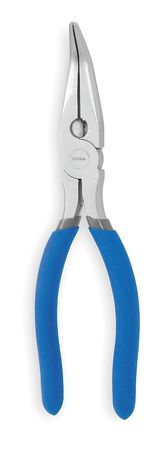 Bent Long Nose Plier 6-1/2 In. serrated