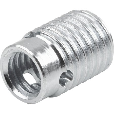 Threaded Insert Self-tapping W. Cutting Bore  Form:b  M08  L=16  Steel Electro Zinc-plated