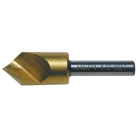 38 Dia 120deg Single Flute Tin Coated Premium M42 Cobalt Countersink