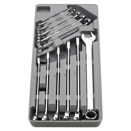 11 Piece Sae Long Pattern Combination Wrench Set