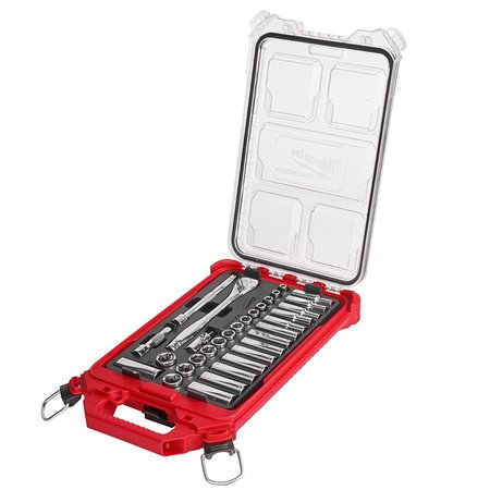 38in 32pc Ratchet And Socket Set In Packout  Mm