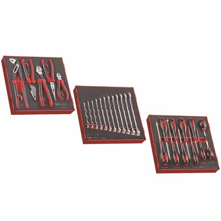 28 Piece Plier  Combination Spanner  And Mixed Screwdriver Set