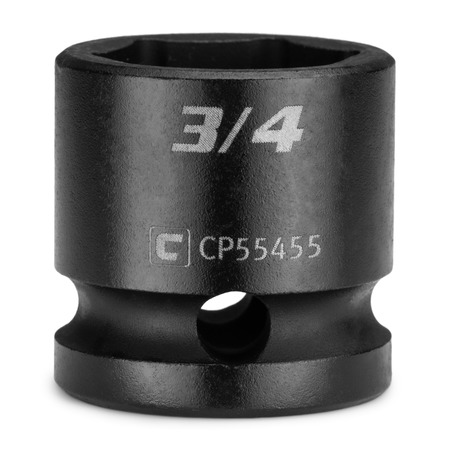 1/2 In Drive 3/4 In 6-point Sae Stubby Impact Socket