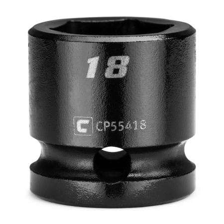 1/2 In Drive 18 Mm 6-point Metric Stubby Impact Socket