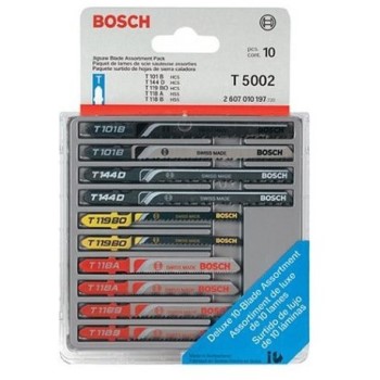 Bosch/vermont American T5002 Jigsaw Blade Assortment - 10 Piece