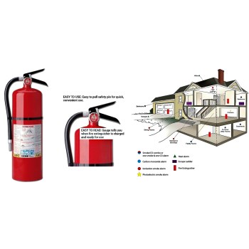 Kidde 466204 Proline Dry Chemical Fire  Extinguisher  Multi-purpose Abc Class ~ 10 Lbs